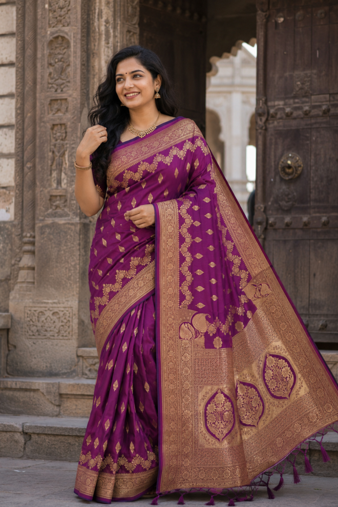 Rajvanshi Premium Katan Silk Saree