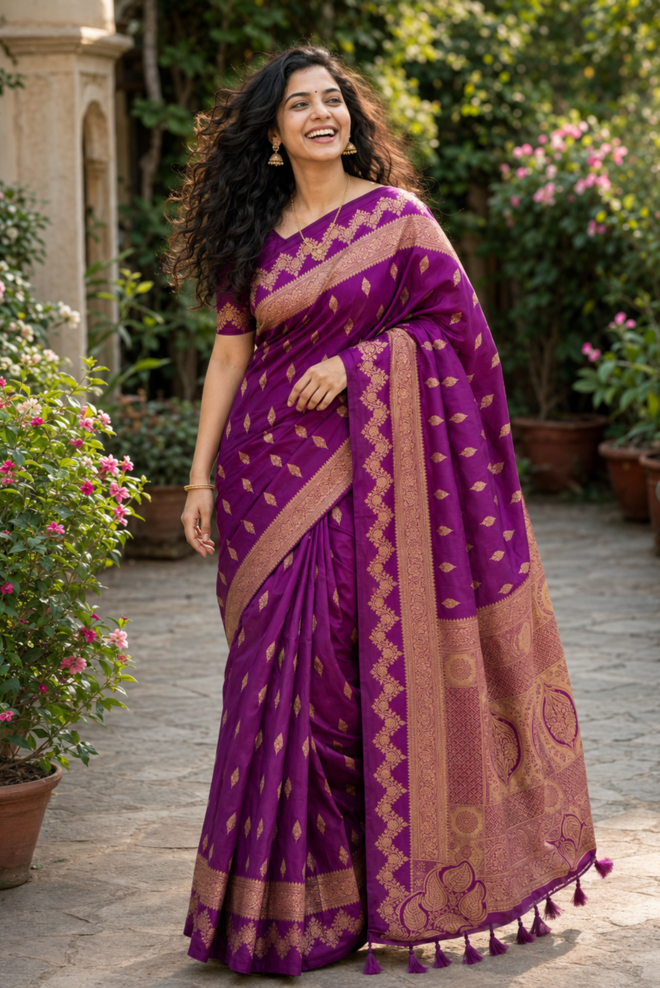 Rajvanshi Premium Katan Silk Saree