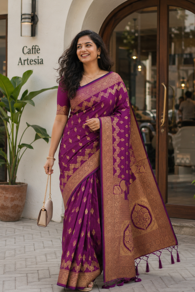 Rajvanshi Premium Katan Silk Saree