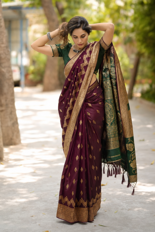 Meghraj Premium Katan Silk Saree
