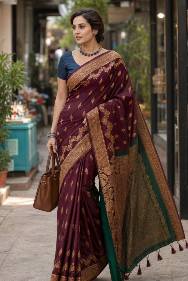Meghraj Premium Katan Silk Saree