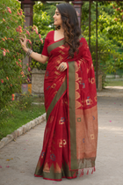 Raktima Banarasi Pattern Cotton Saree