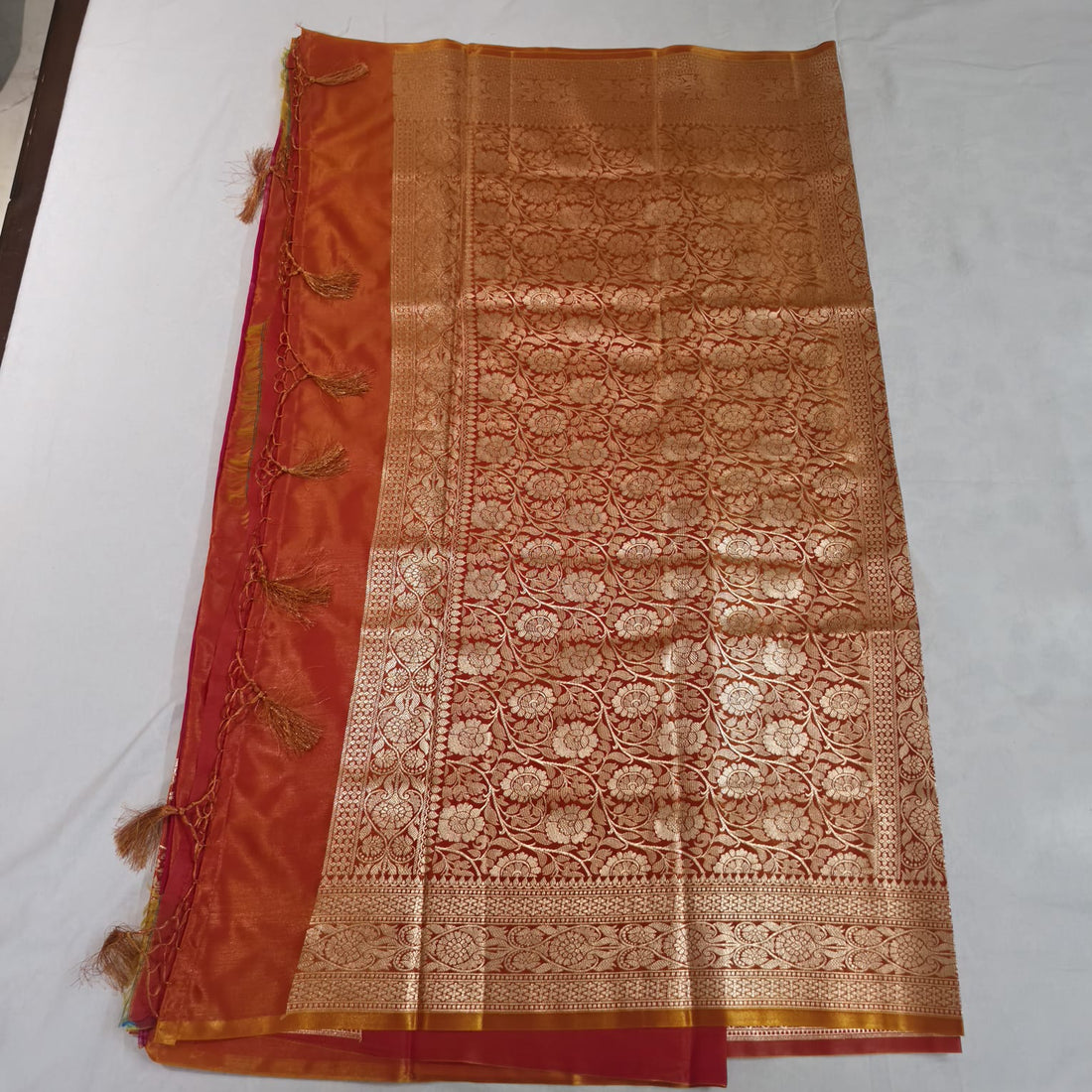 Kesari Varnika Katan Silk Saree