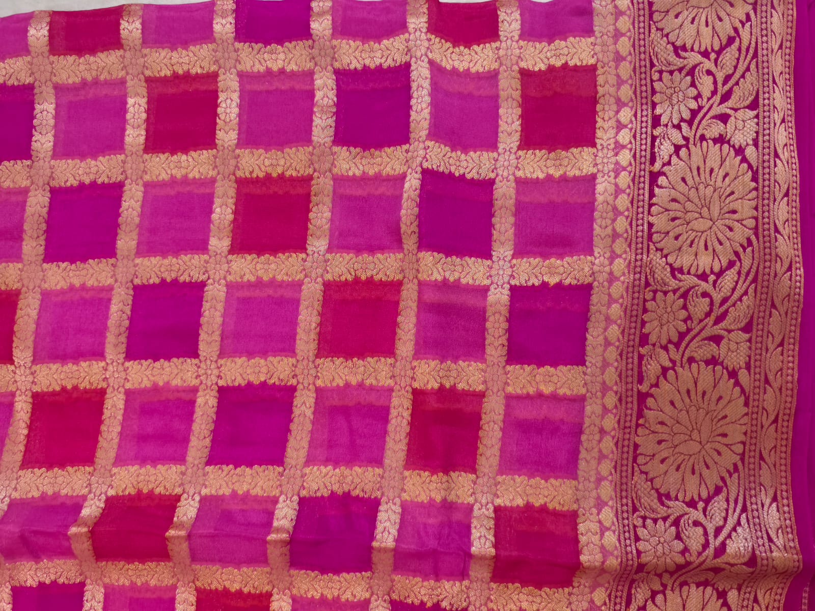 Rangmahal Banarasi Pure Silk Chiffon Saree