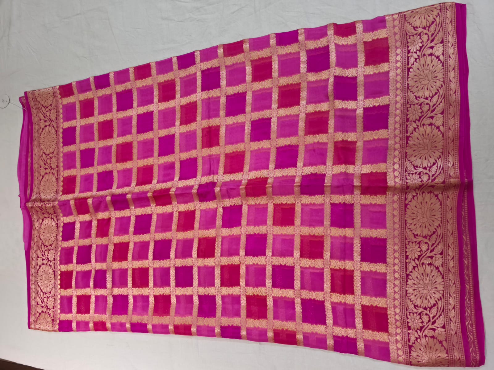 Rangmahal Banarasi Pure Silk Chiffon Saree