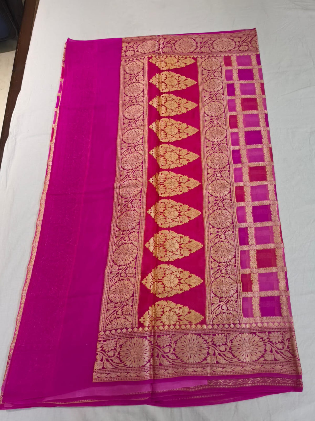 Rangmahal Banarasi Pure Silk Chiffon Saree