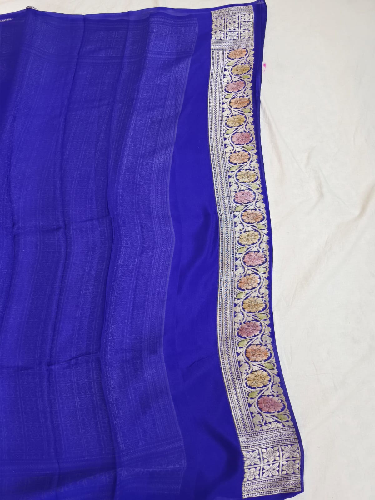 Rajvanshi Banarasi Pure Silk Chiffon Saree