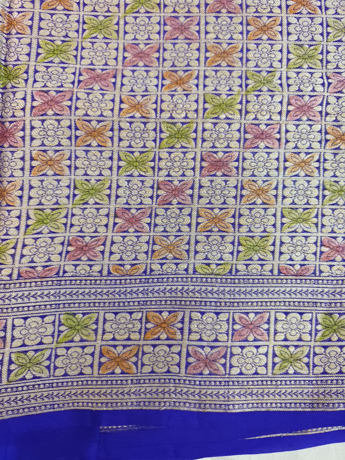 Rajvanshi Banarasi Pure Silk Chiffon Saree