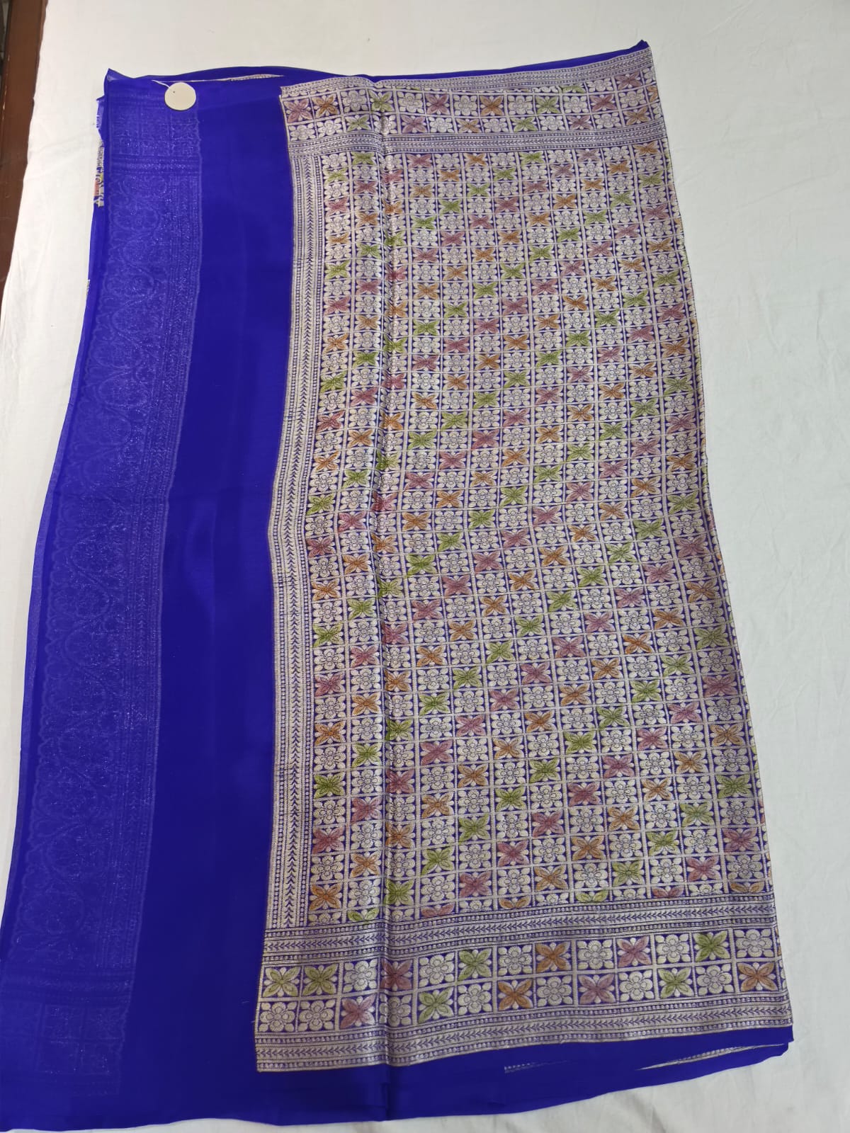 Rajvanshi Banarasi Pure Silk Chiffon Saree