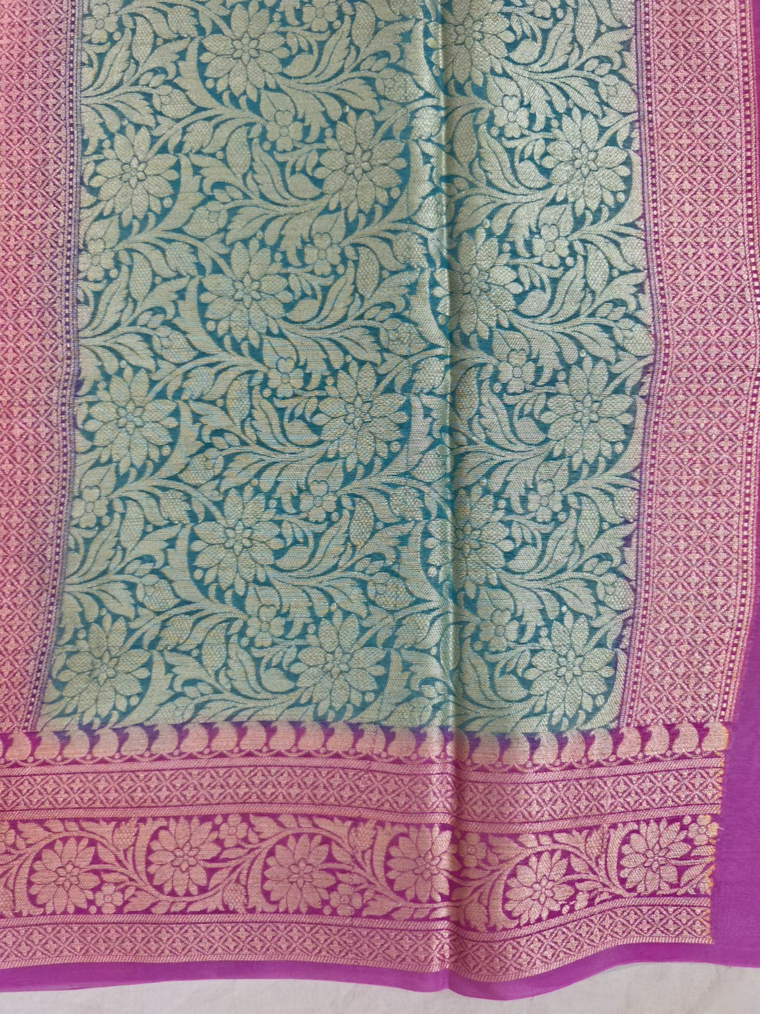 Pushparang Banarasi Pure Silk Chiffon Saree